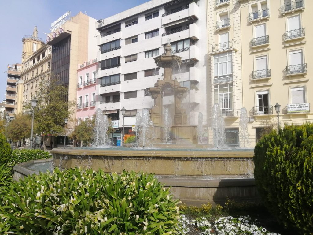 Fuente de las Batallas, el centro de la ciudad